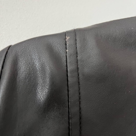 Zara Faux Leather Moto Jacket - Picture 5 of 6
